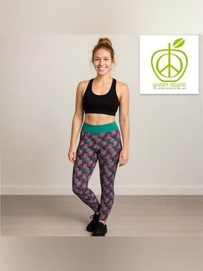 Green Apple Yoga Pants